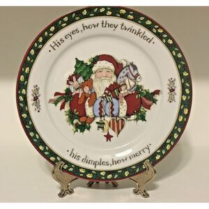 Susan Winget - 8" Salad Desert Plate - His Eyes How They Twinkled